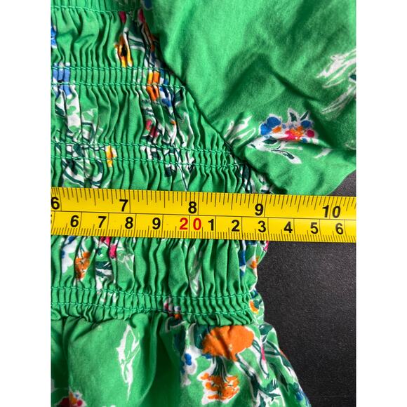 Cat & Jack 5T Toddler Green Floral Smocked Dress - Picture 5 of 5